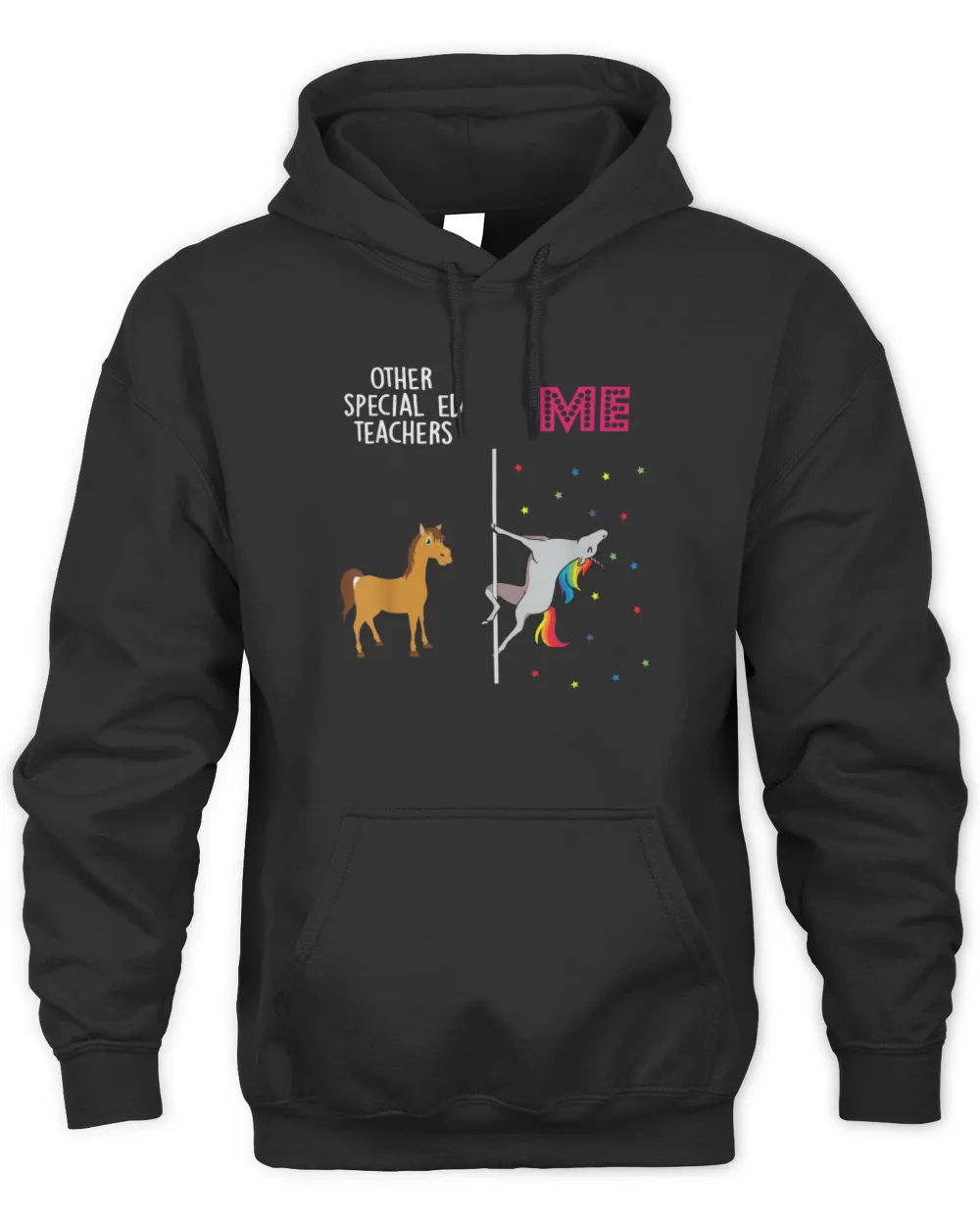 Special Ed Teacher Unicorn Others You T-Shirt Unisex Hoodie black s