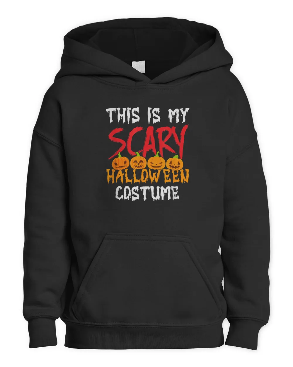 This is my scary halloween costume T-Shirt Kids Pullover Hoodie black xs