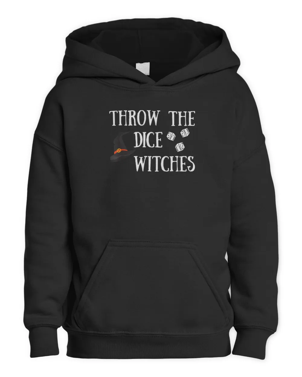 Throw the Dice Witches Bunco Night Halloween T-Shirt Kids Pullover Hoodie black xs
