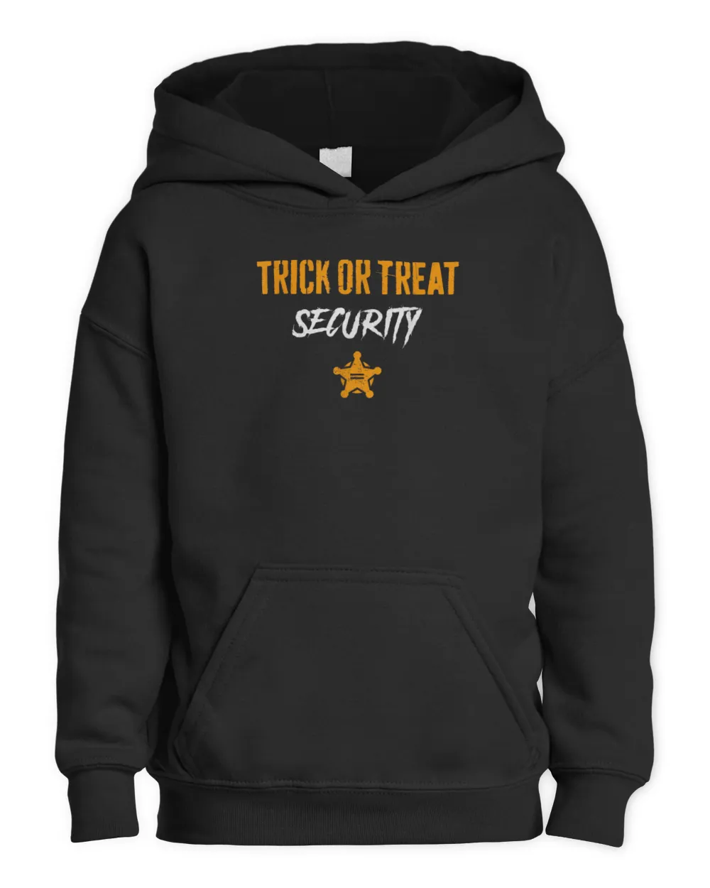 Trick Or Treat Security Funny Halloween Dad Mom T-Shirt Kids Pullover Hoodie black xs