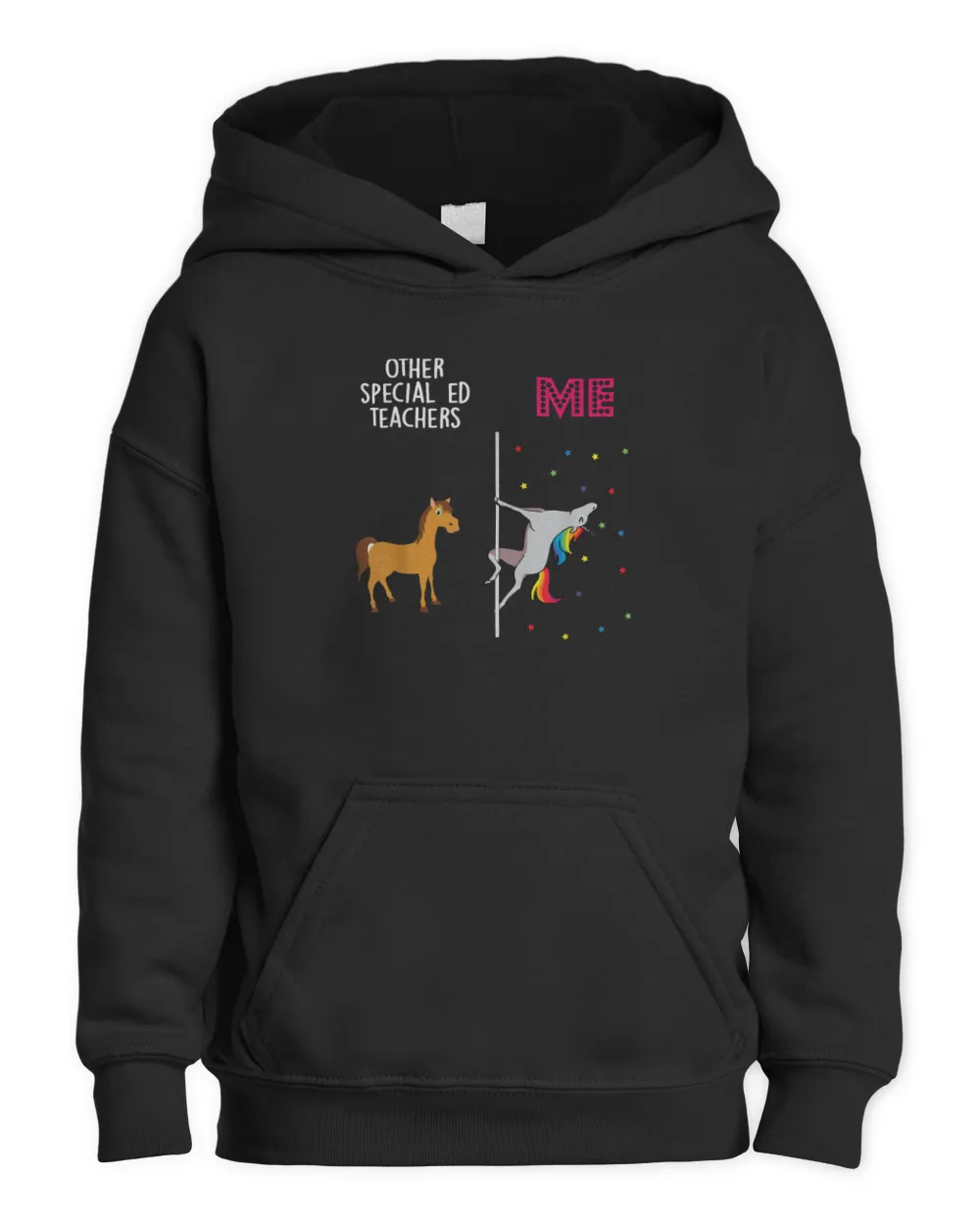 Special Ed Teacher Unicorn Others You T-Shirt Kids Pullover Hoodie black xs