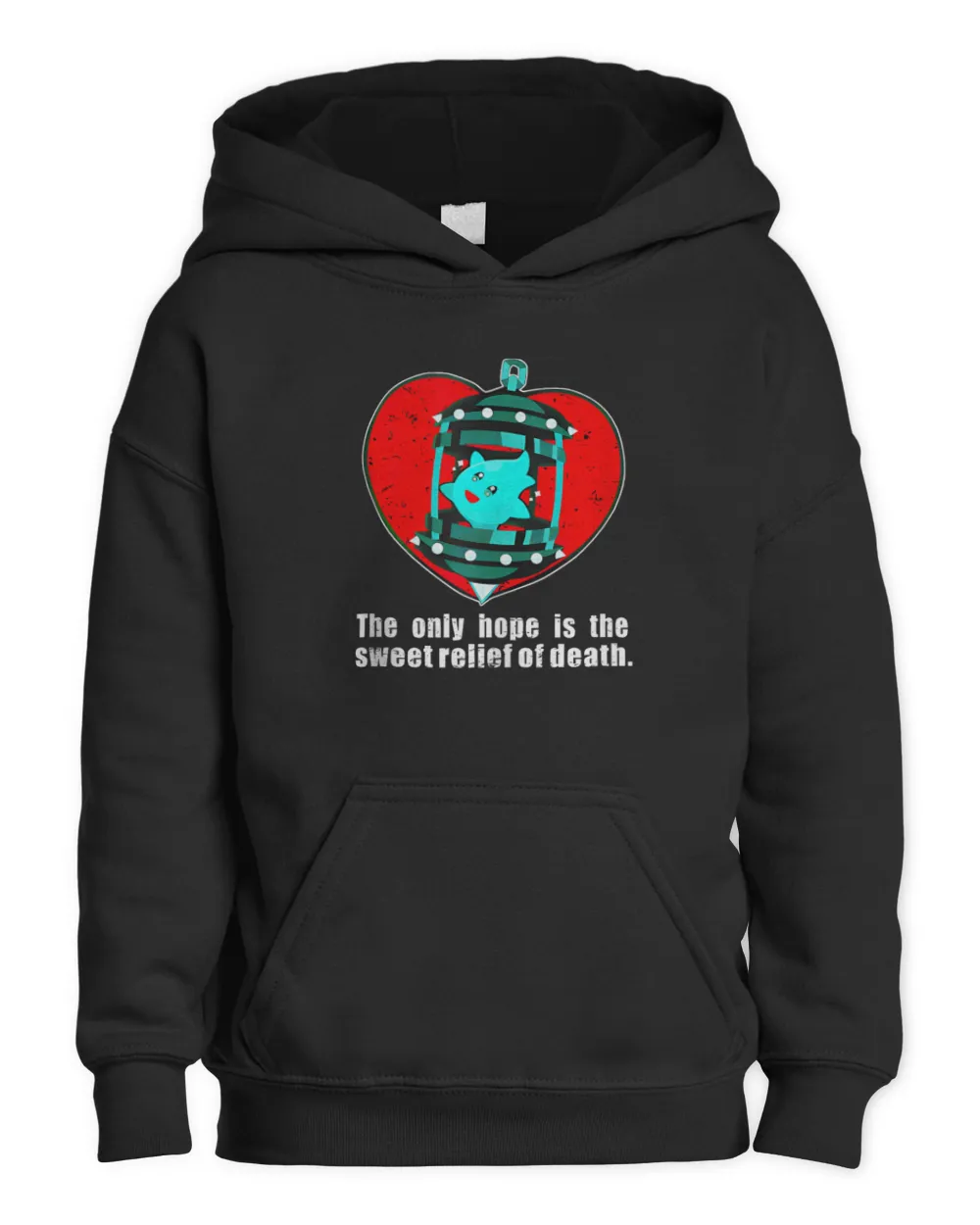 The Only Hope Is The Sweet Apparel T-Shirt Kids Pullover Hoodie black xs