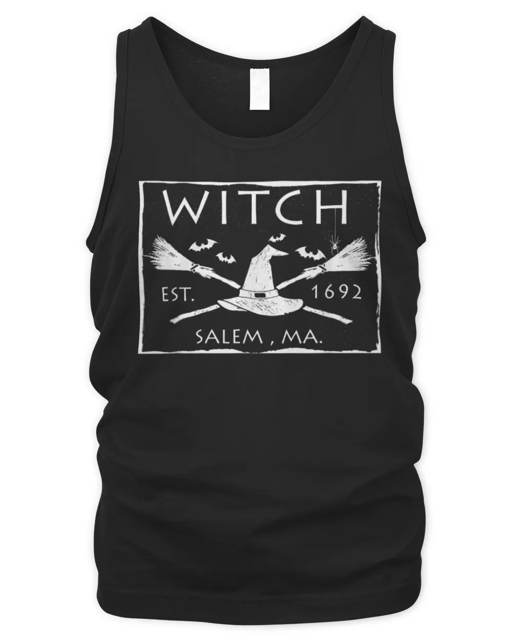 Witch Est. 1692 Salem, MA. Halloween Witch T-Shirt Men's Tank Top black s