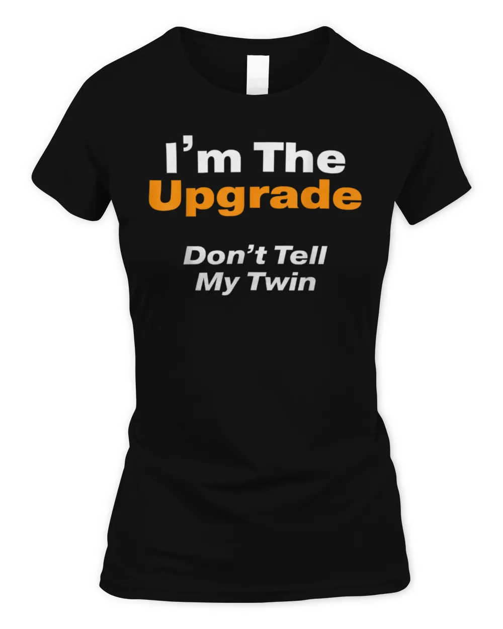 Twin for Adults Teens or Kids Younger Twin T-Shirt Women's Standard T-Shirt black s