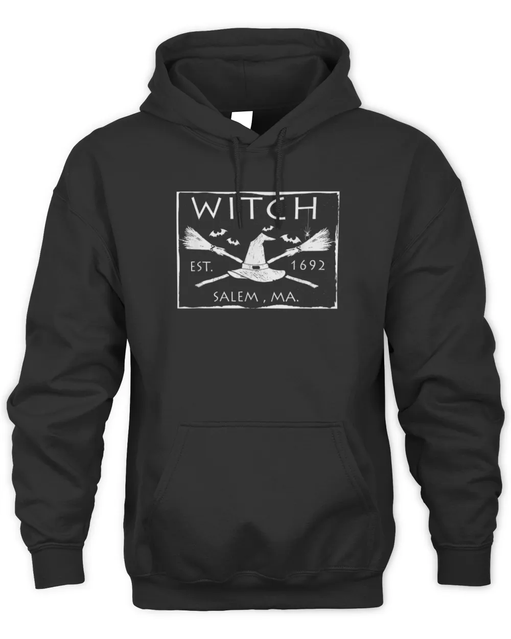 Witch Est. 1692 Salem, MA. Halloween Witch T-Shirt Unisex Premium Hoodie black s