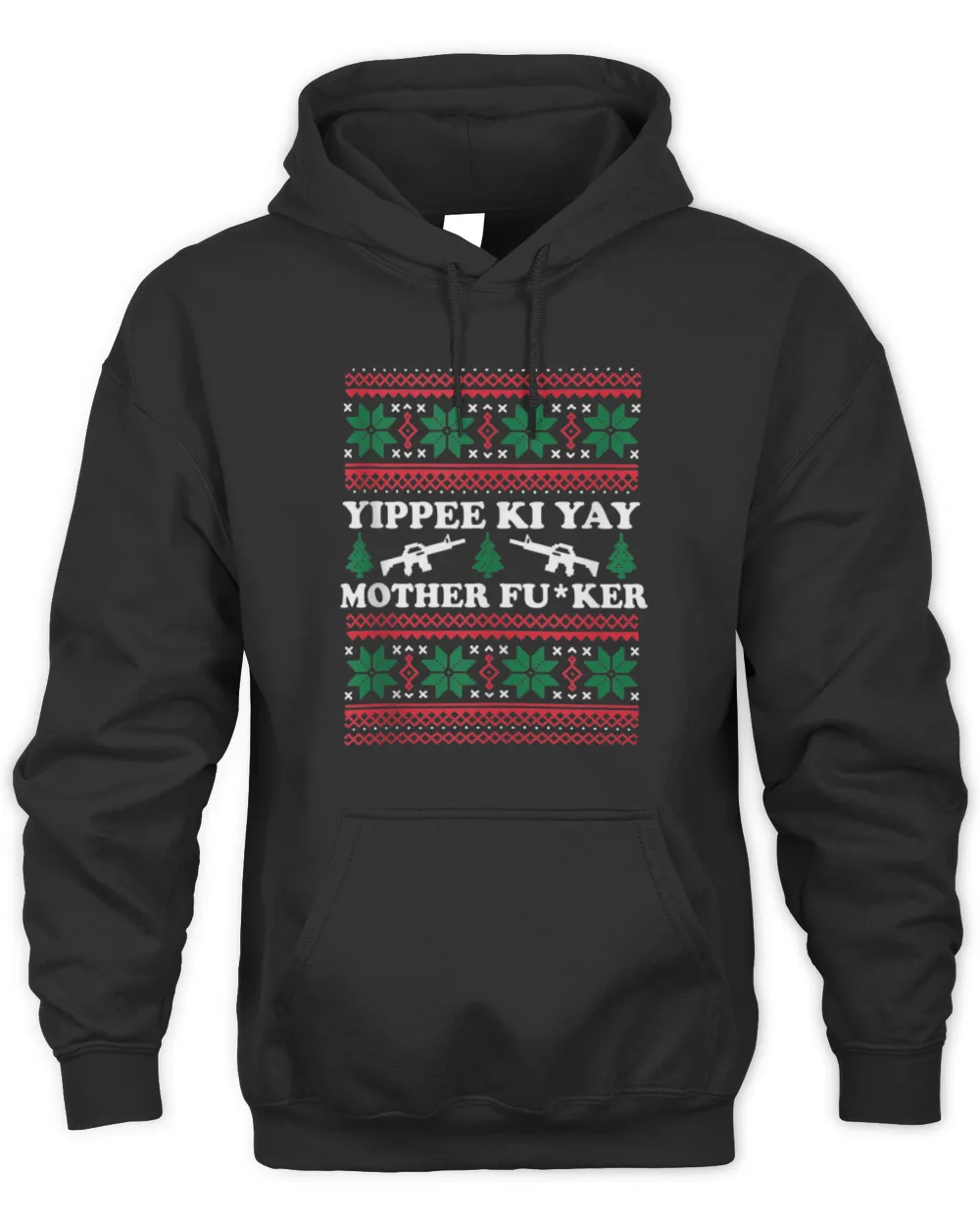 Yippee Yay Mother Fker funny Christmas Movie Design T-Shirt Unisex Premium Hoodie black s