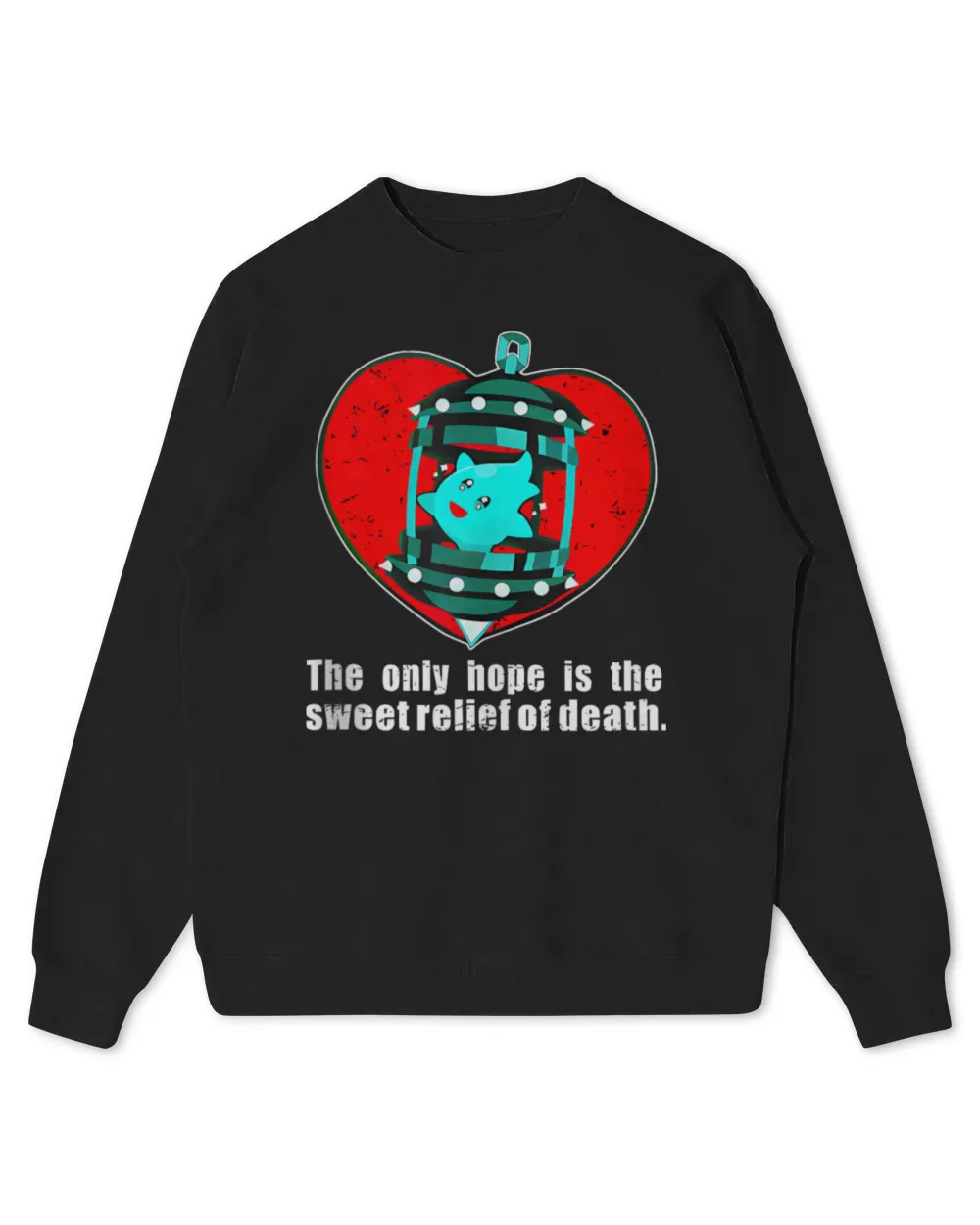 The Only Hope Is The Sweet Apparel T-Shirt Kids Standard Sweatshirt black xs