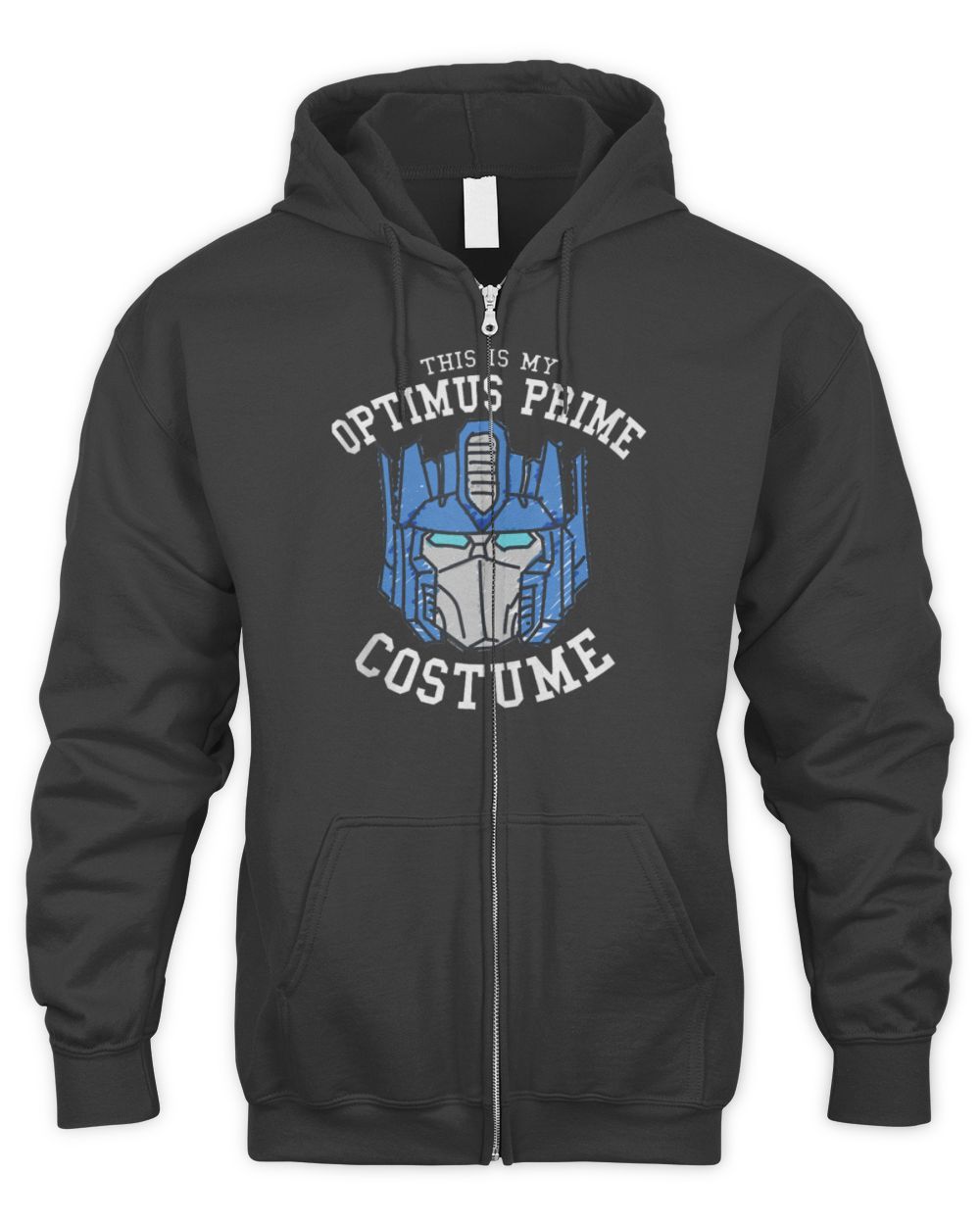 Transformers Halloween This Is My Optimus Prime Costume T-Shirt Men's Zip Hoodie black s