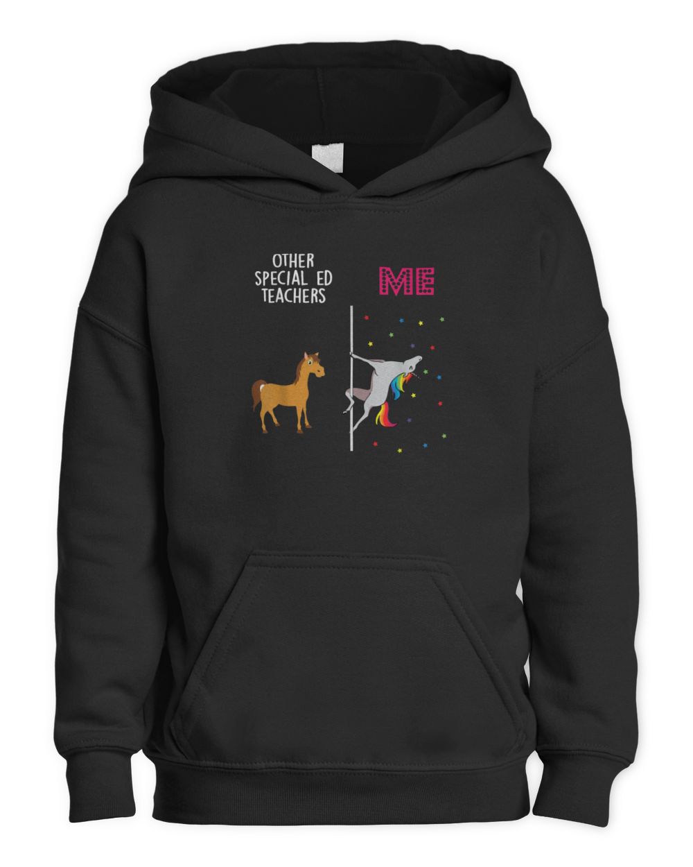 Special Ed Teacher Unicorn Others You T-Shirt Kids Pullover Hoodie black xs