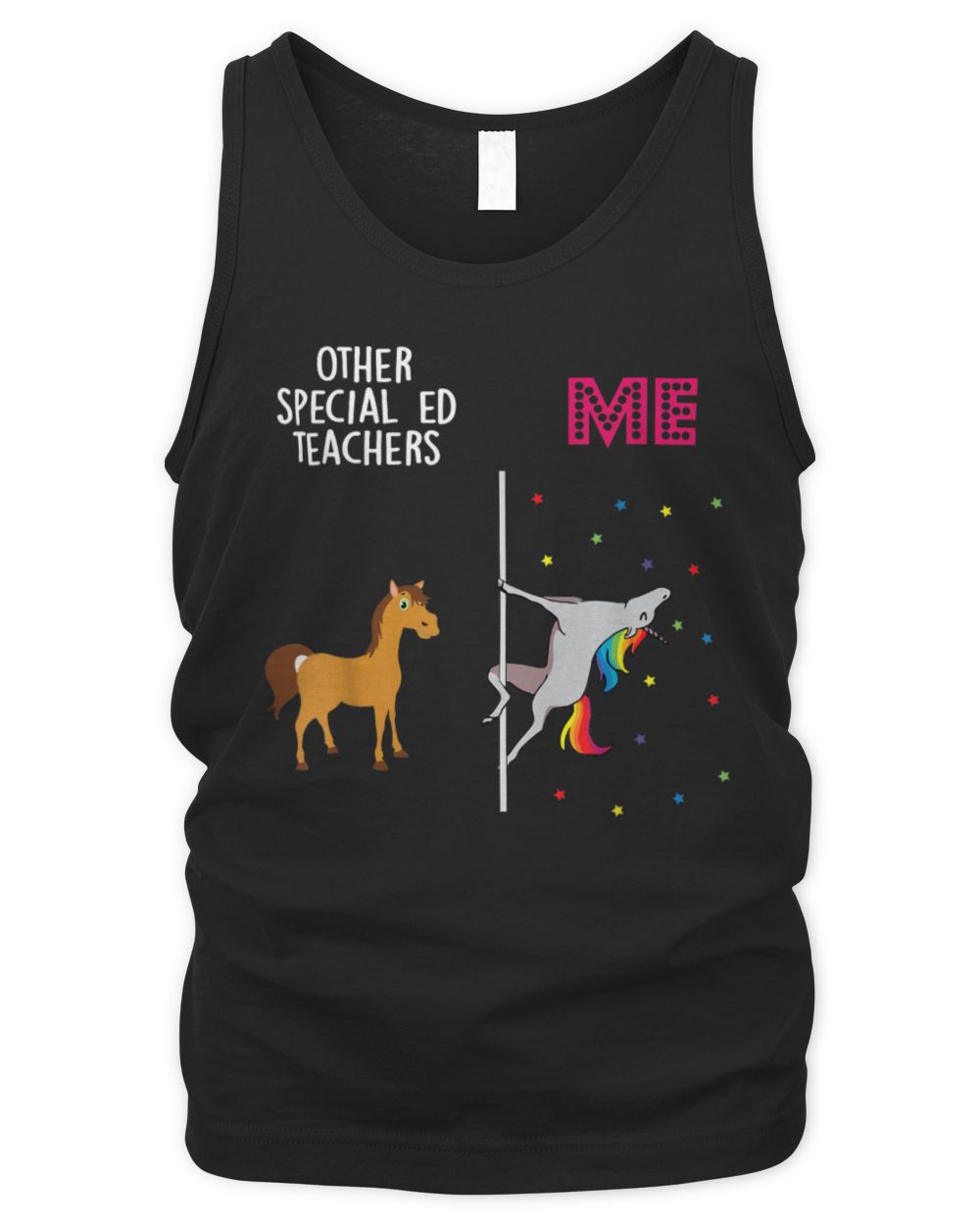 Special Ed Teacher Unicorn Others You T-Shirt Men's Tank Top black s