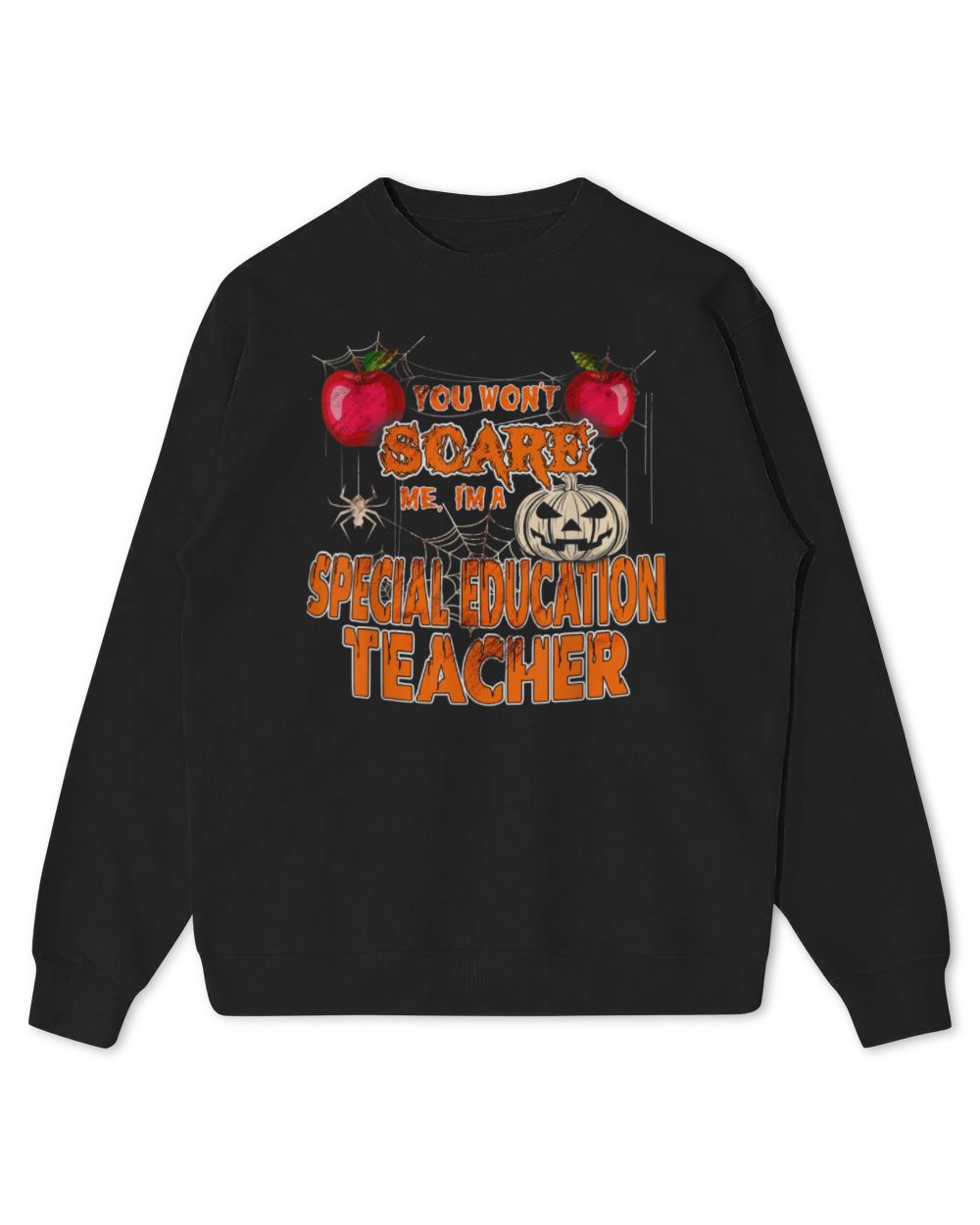 You Won't Scare me I'm a Special Education Teacher Shirt Kids Standard Sweatshirt black xs