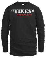 Yikes England 1776 Funny 4th Of July Independence Day Gift T-Shirt Men's Long Sleeved T-Shirt black s