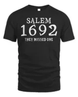 Salem 1692 They Missed One T-Shirt Unisex Standard T-Shirt black s