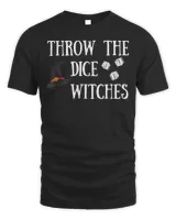 Throw the Dice Witches Bunco Night Halloween T-Shirt Unisex Standard T-Shirt black s