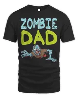 Zombie Dad Shirt Funny Halloween Dad Gift Idea Shirt Unisex Standard T-Shirt black s
