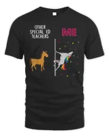 Special Ed Teacher Unicorn Others You T-Shirt Unisex Standard T-Shirt black s