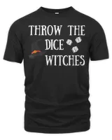 Throw the Dice Witches Bunco Night Halloween T-Shirt Unisex Premium T-Shirt black s