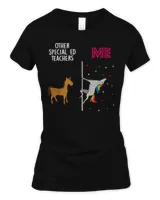 Special Ed Teacher Unicorn Others You T-Shirt Women's Soft Style Fitted T-Shirt black s