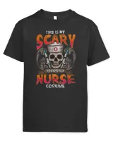 This Is My Scary Registered Nurse Costume Halloween T-Shirt Kids Standard T-Shirt black xs