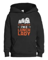 Lunch Lady Halloween Ghost T-Shirt Kids Pullover Hoodie black xs
