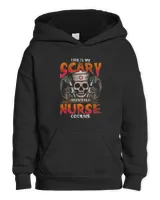 This Is My Scary Registered Nurse Costume Halloween T-Shirt Kids Pullover Hoodie black xs