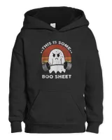 This is Some Boo Sheet Gym Fitness Workout Funny Halloween T-Shirt Kids Pullover Hoodie black xs