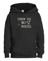 Throw the Dice Witches Bunco Night Halloween T-Shirt Kids Pullover Hoodie black xs