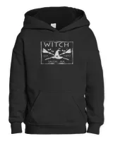 Witch Est. 1692 Salem, MA. Halloween Witch T-Shirt Kids Pullover Hoodie black xs
