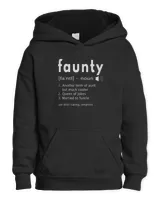 Womens Faunty Shirt Funny Aunt Definition Aunty T-Shirt Kids Pullover Hoodie black xs