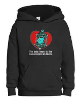 The Only Hope Is The Sweet Apparel T-Shirt Kids Pullover Hoodie black xs