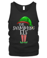 Swimming Elf Group Matching Family Christmas Gift Swimmer T-Shirt Men's Tank Top black s