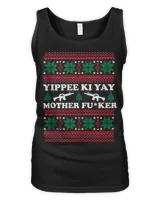 Yippee Yay Mother Fker funny Christmas Movie Design T-Shirt Women's Tank Top black s