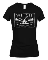 Witch Est. 1692 Salem, MA. Halloween Witch T-Shirt Women's Standard T-Shirt black s