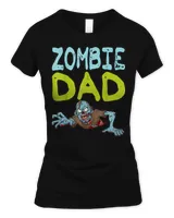 Zombie Dad Shirt Funny Halloween Dad Gift Idea Shirt Women's Standard T-Shirt black s