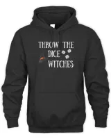Throw the Dice Witches Bunco Night Halloween T-Shirt Unisex Premium Hoodie black s