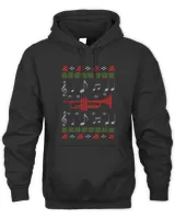 Ugly Christmas Style Gift Trumpet Player T-Shirt Unisex Premium Hoodie black s