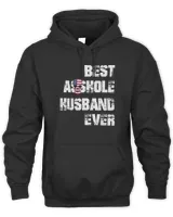 Vintage Best Asshole Husband Ever Shirt Unisex Premium Hoodie black s