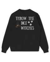 Throw the Dice Witches Bunco Night Halloween T-Shirt Kids Standard Sweatshirt black xs