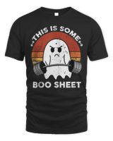 This is Some Boo Sheet Gym Fitness Workout Funny Halloween T-Shirt Unisex Standard T-Shirt black s