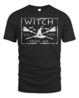 Witch Est. 1692 Salem, MA. Halloween Witch T-Shirt Unisex Standard T-Shirt black s
