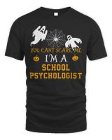 You Can't Scare Me I'm a School psychologist Halloween Shirt Unisex Standard T-Shirt black s
