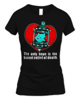 The Only Hope Is The Sweet Apparel T-Shirt Women's Soft Style Fitted T-Shirt black s