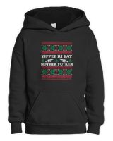 Yippee Yay Mother Fker funny Christmas Movie Design T-Shirt Kids Pullover Hoodie black xs