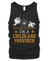 You Can't Scare Me I'm a Childcare Provider Halloween Shirt Men's Tank Top black s
