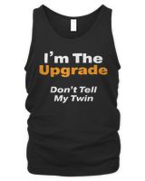 Twin for Adults Teens or Kids Younger Twin T-Shirt Men's Tank Top black s