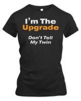 Twin for Adults Teens or Kids Younger Twin T-Shirt Women's Premium Slim Fit Tee black s