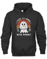 This is Some Boo Sheet Gym Fitness Workout Funny Halloween T-Shirt Unisex Premium Hoodie black s
