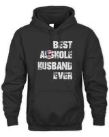 Vintage Best Asshole Husband Ever Shirt Unisex Premium Hoodie black s