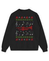 Ugly Christmas Style Gift Trumpet Player T-Shirt Kids Standard Sweatshirt black xs